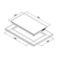 Bếp từ Hafele HC-I7326B nhập Đức - Schott Ceran 533.09.989
