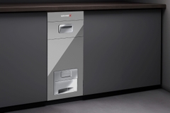 Thùng gạo mặt kính GrandX XR.G302M nút nhấn 25kg lắp âm