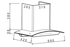 Máy Hút Mùi Bauer BC 70STC - Tự làm sạch máy Auto Clean