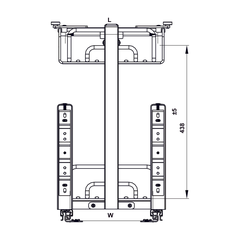 Rổ gia vị đa năng Hafele OMERO 547.10.063 | Inox 304 Nan Ovan (300mm)