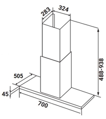 Máy Hút Mùi KAFF KF-771B New Black - Smart Inverter BLDC