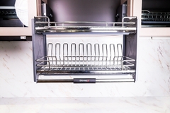 Giá Bát Đĩa Nâng Hạ GrandX XL.60M - XL.70M - XL.80M - XL.90M - Nan Oval Inox SUS304