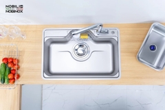 Chậu rửa bát 1 hố Nobinox Liken NL724D Vân Linen