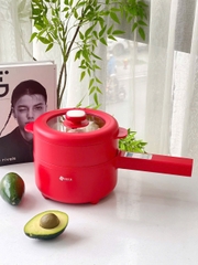 Nồi Điện Đa Năng Arber DN08 Màu Đỏ 1.6 Lít