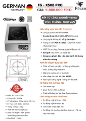 Bếp từ công nghiệp Fuger FG - X50B PRO 5000W - Inverter ECO 45%