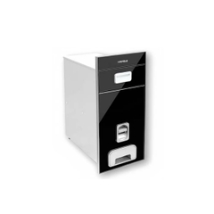 Thùng gạo mặt gương đen Hafele 549.32.991 - 25kg - Tủ 300mm