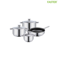 Bộ nồi chảo 4 món Inox 304 FS 0301 Plus