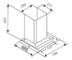 Máy hút mùi Canzy CZ-NK270C | Kính cong