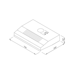 Máy hút mùi Classic Malloca H392.7B