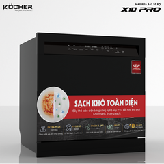 Máy rửa bát KOCHER X10 PRO - 10 bộ - Sấy độc lập & Tia UV diệt khuẩn