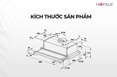 Máy hút mùi âm tủ Hafele HC-BI70B - 538.86.095