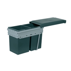 Thùng rác âm tủ Hafele 2 ngăn 502.72.761 - 2x15 Lít - Tủ 300mm