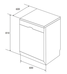 Máy Rửa Chén KAFF KF-BISW12