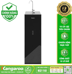 Máy Lọc Nước Kangaroo KG116i – 10 Lõi Lọc RO Vortex, Tủ Slim Hiện Đại