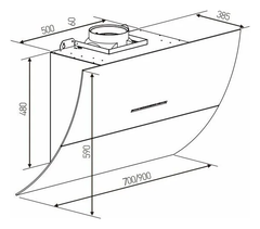 Máy hút mùi Arber AB9901 900mm