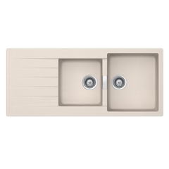Chậu đá Hafele HS19-GED2S80 570.35.470 – Chậu rửa bát 2 hố 1 bàn màu vàng nhạt