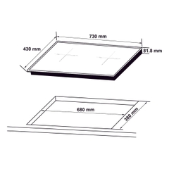 Bếp từ Hafele HC-I7365B Malaysia - Schott Ceran - 536.61.365