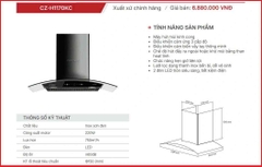 Máy hút mùi cảm biến vẫy tay thông minh - Canzy CZ-H1170KC