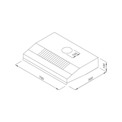 Máy hút mùi Classic Malloca H322.7 NEW