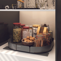 Rổ xoay 360 độ Hafele Utensio Plus H2 545.14.338 | Màu Than Chì