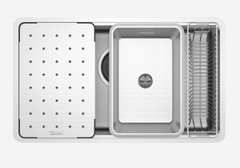 Chậu rửa bát Konox Dekor 8044SU - Linen mới chống xước