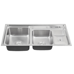 Chậu Rửa Bát 2 Hố 92x45cm Rổ Dao_201