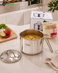 Nồi Nấu Mì Arber AN-01CA Inox 3 Đáy Có Miệng Rót
