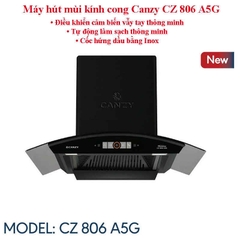 Máy hút mùi kính cong vẫy tay sấy nhiệt CZ 806 A5G