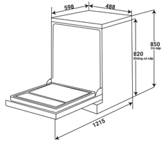 Máy Rửa Chén KAFF KF-A45UVTFT