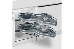 Kệ Góc Liên Hoàn Hình Lá GrandX XM.420SR1 (Mở Phải)