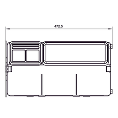 Rổ đa năng Hafele Utensio Plus H2 545.14.301 | Màu Than chì (300mm)