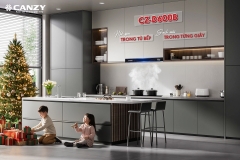 Máy hút mùi Canzy CZ D600B - Âm tủ 60cm - Inverter
