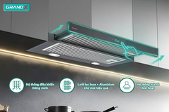 Hút mùi âm tủ GrandX GX H70F58G - 950m³/h - Thiết kế gọn, công suất mạnh