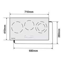 Bếp từ kết hợp hồng ngoại Faster FS 738HI PLUS