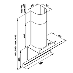 Máy hút mùi gắn tường Hafele HH-WVG90A 535.82.203