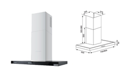 Máy hút mùi Kocher K-225C - Nhập khẩu Malaysia, Hút siêu êm 46dB