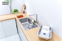 Chậu rửa bát 1 hố Nobinox Liken NL724D Vân Linen