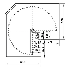 Bộ rổ góc xoay 270 độ Hafele Mezzo 548.37.011 - Inox 304