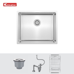 Chậu Rửa Bát Konox Tari 500SM Phong Cách Nhật: Inox 304 Bề Mặt Mịn