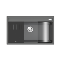 Chậu Rửa Bát Đá Granite Konox Terra 860S Grey nhập Italy