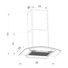 Máy hút mùi Faster FS CH750S