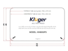 Chậu rửa bát 1 hố Kluger KH8050FS Ulti