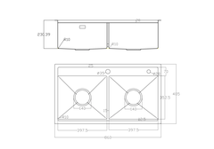 Chậu rửa bát Nobinox Lumia NJ508D - Inox 304 Posco, Hạt Linen Chống Xước