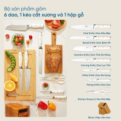 Bộ dao Konox Gouter 7 món – Thép Đức 1.4116 Cao Cấp