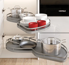 Phụ kiện tủ góc Hafele OLLA MOVE 541.01.804 | Sơn phủ Nano xám