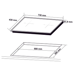 Bếp từ Hafele HC-I73242B - Schott Ceran, SKU 536.61.857