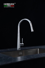 Vòi rửa bát dây rút Nobinox Lotus 640