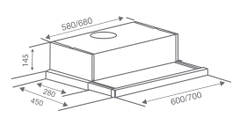 Máy hút mùi Canzy CZ H1570AT - Inox 304