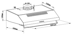 Máy Hút Mùi Binova BI-230-B-06 - Dạng cổ điển