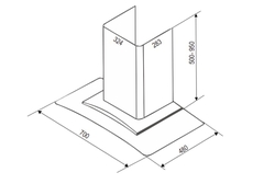 Máy Hút Mùi Bauer BCG70MSC - hút mạnh 1500m3/h